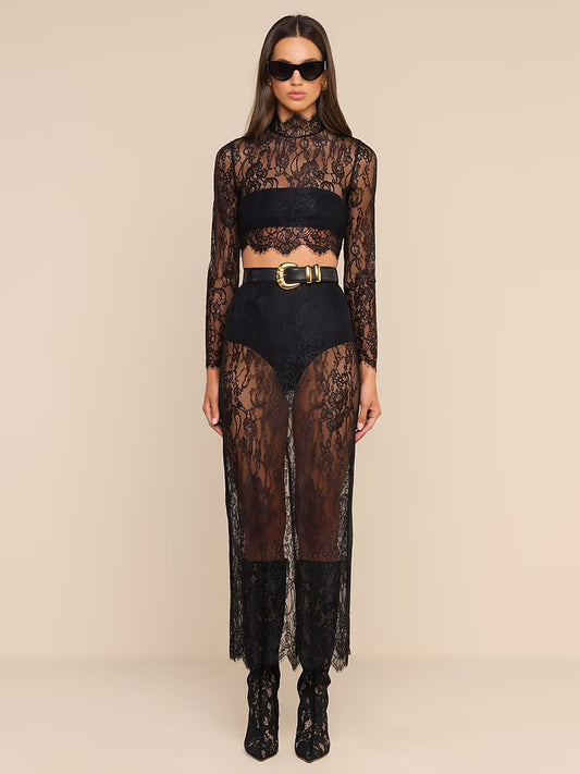 Raymonde Maxi Lace Skirt