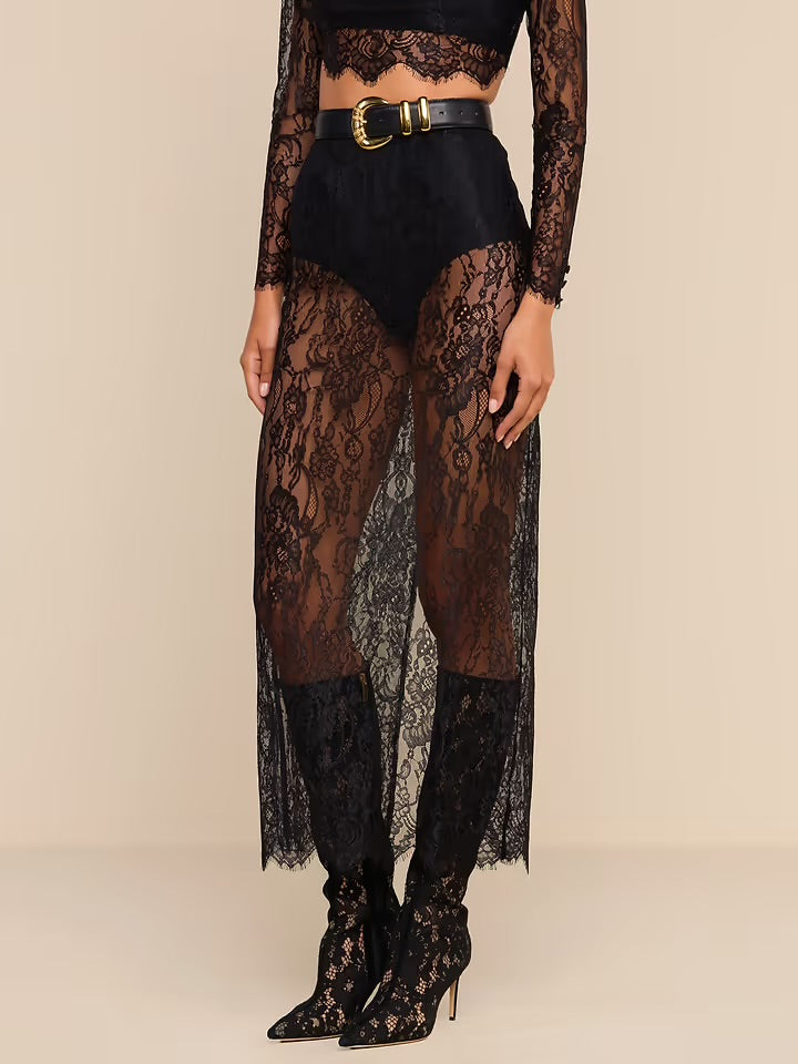 Raymonde Maxi Lace Skirt