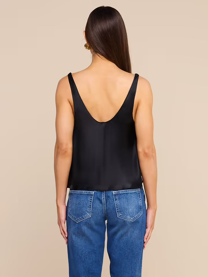 Evadne Cowl Neck Tank with Bra