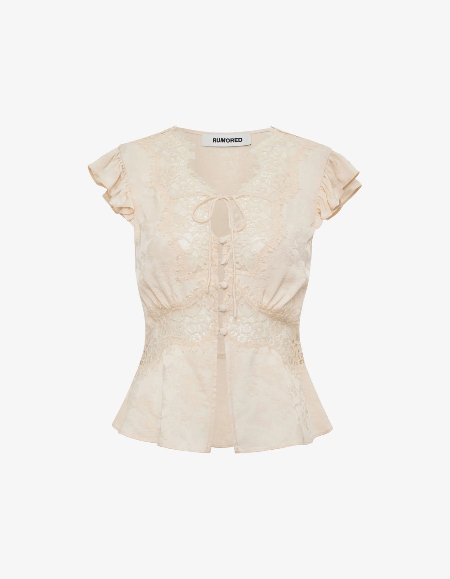 Ivory Jacquard Top - Rumored