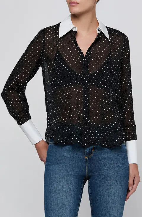 Sona Poplin Collar Blouse