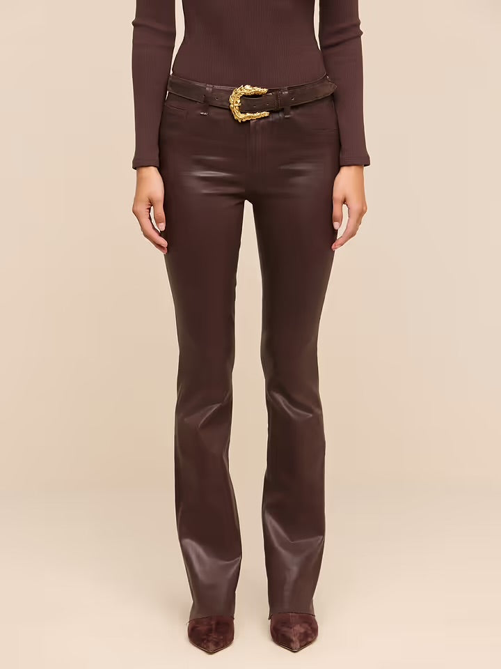 Ruth Coated Straight Leg Jeans