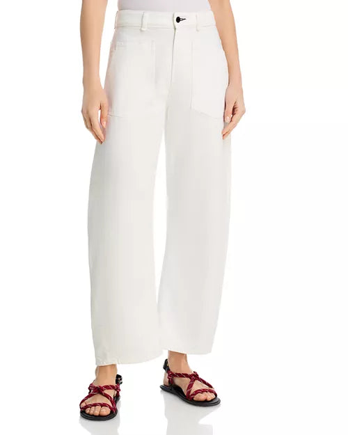 High Rise Twisted Barrel Jeans