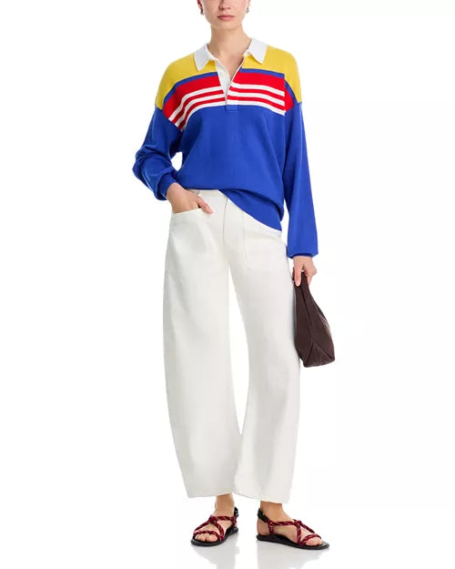 High Rise Twisted Barrel Jeans