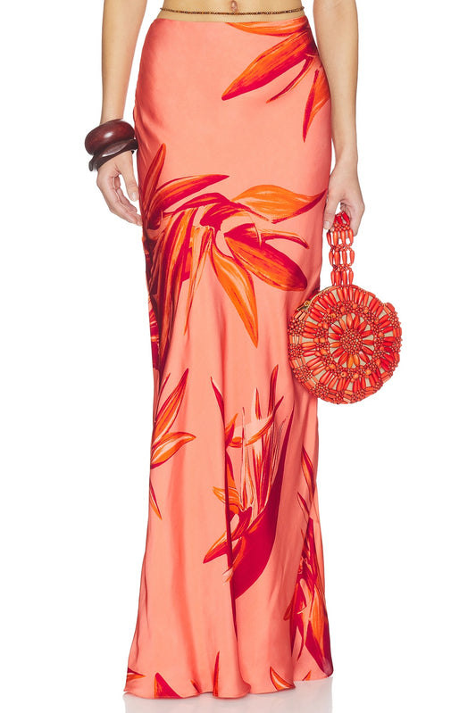 Maxi Skirt in Terracotta