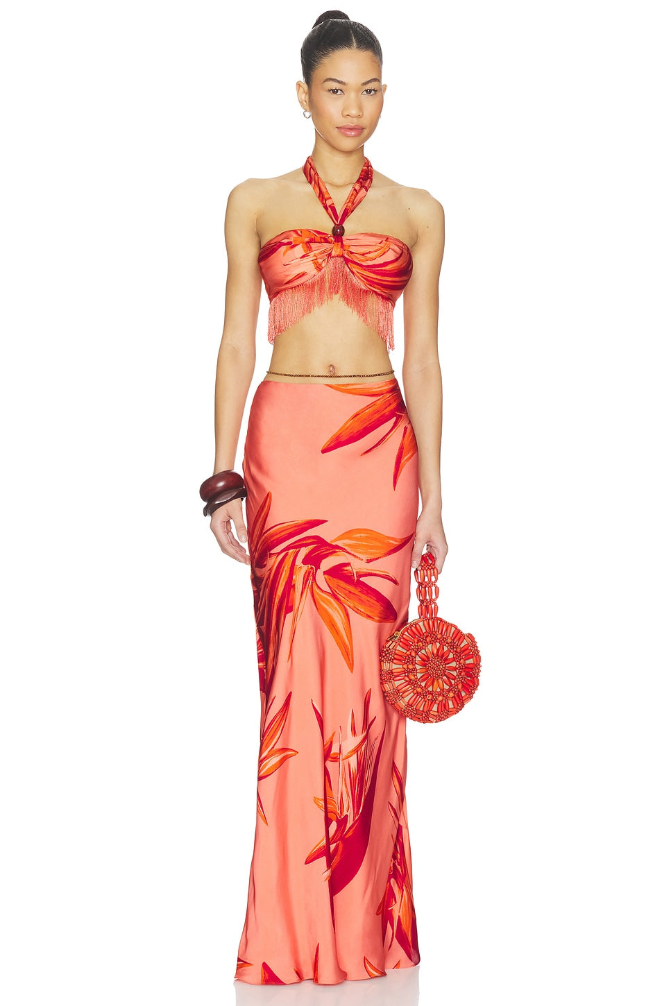 Maxi Skirt in Terracotta