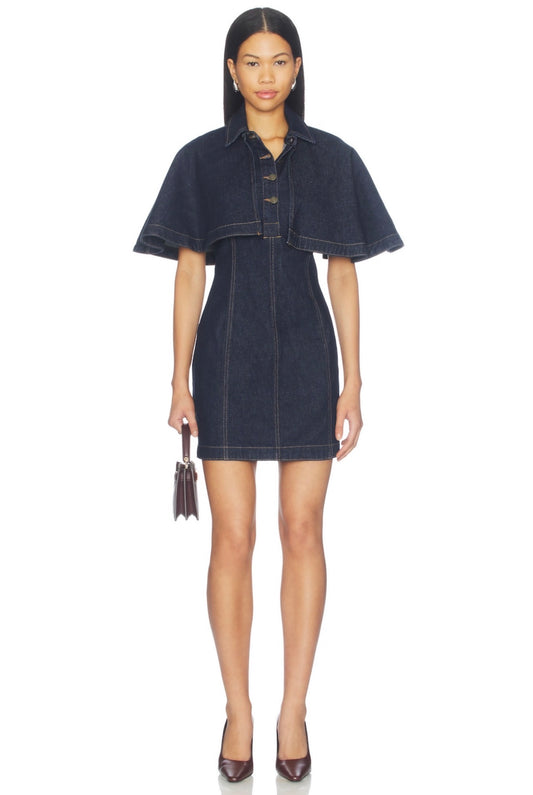 Shreya Mini Cape Dress