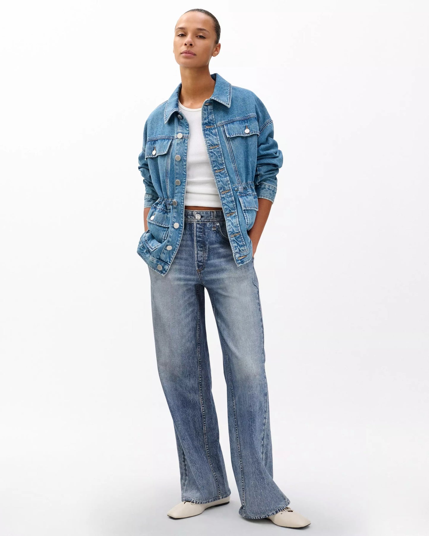 MIRAMAR TERRY WIDE LEG  PANT