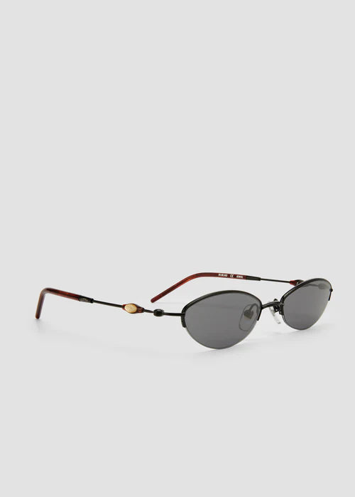 Jewel-Black Red Tortoise and Black Lens