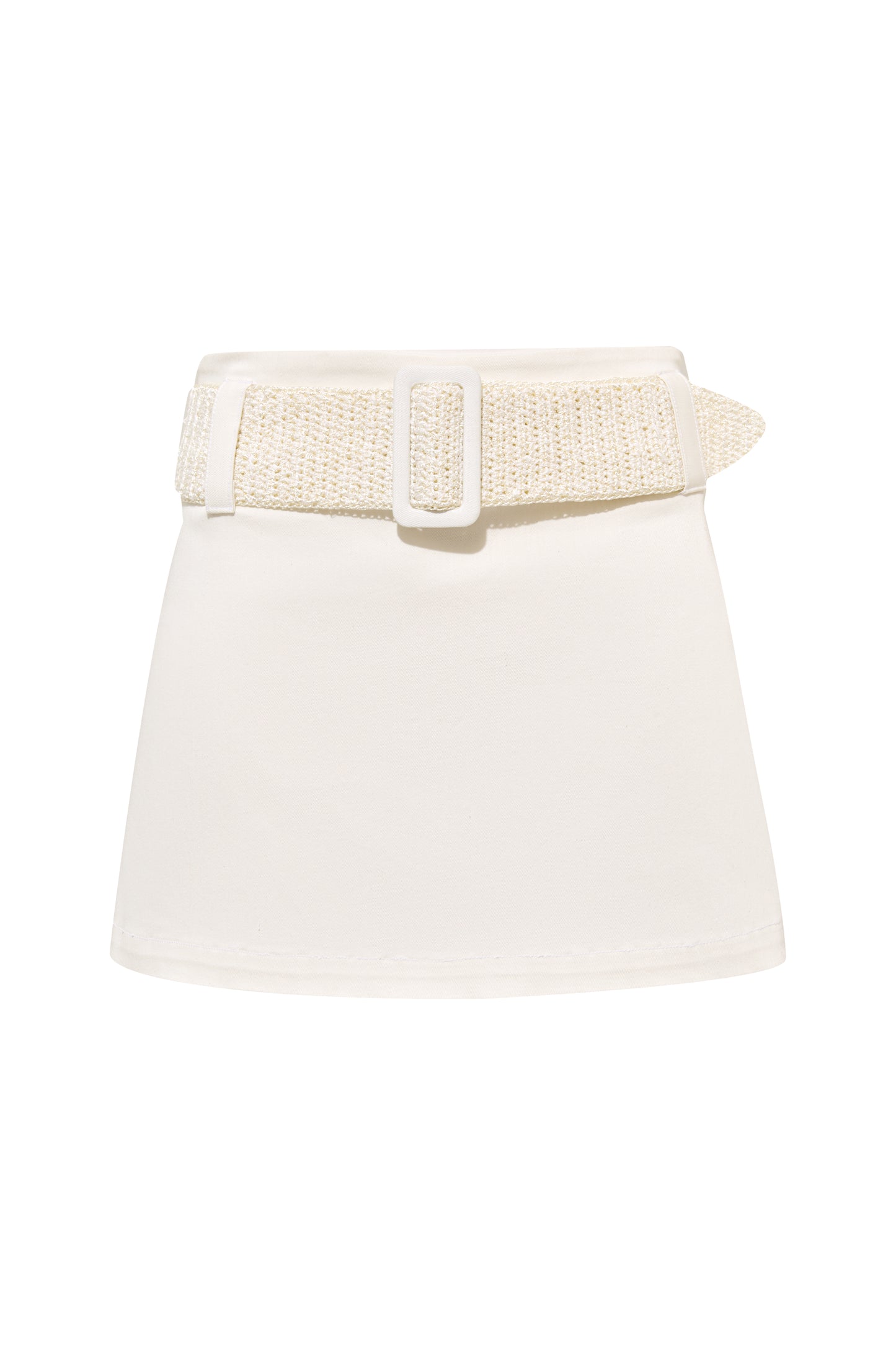 Alba Belted Denim Skirt