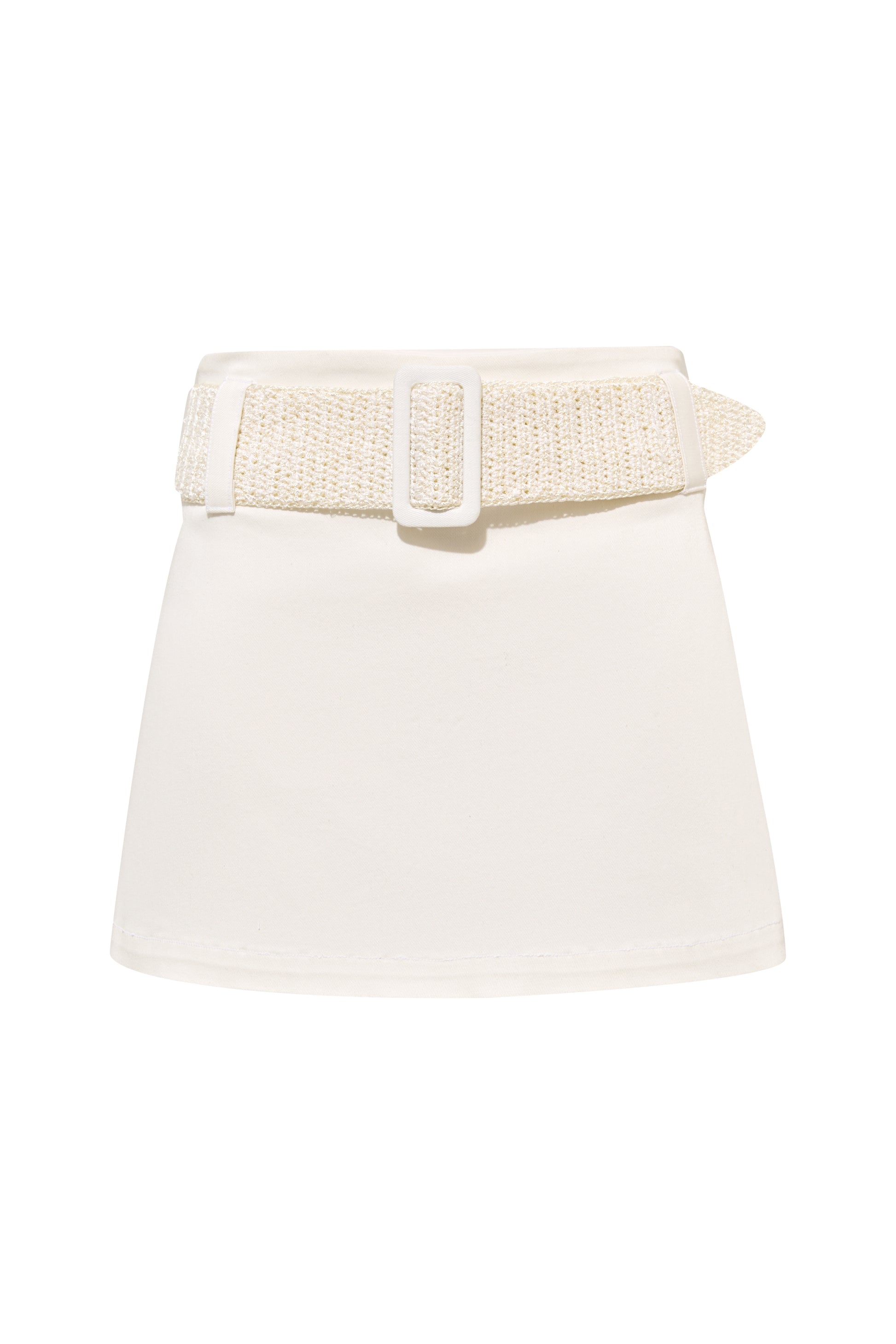 Alba Belted Denim Skirt