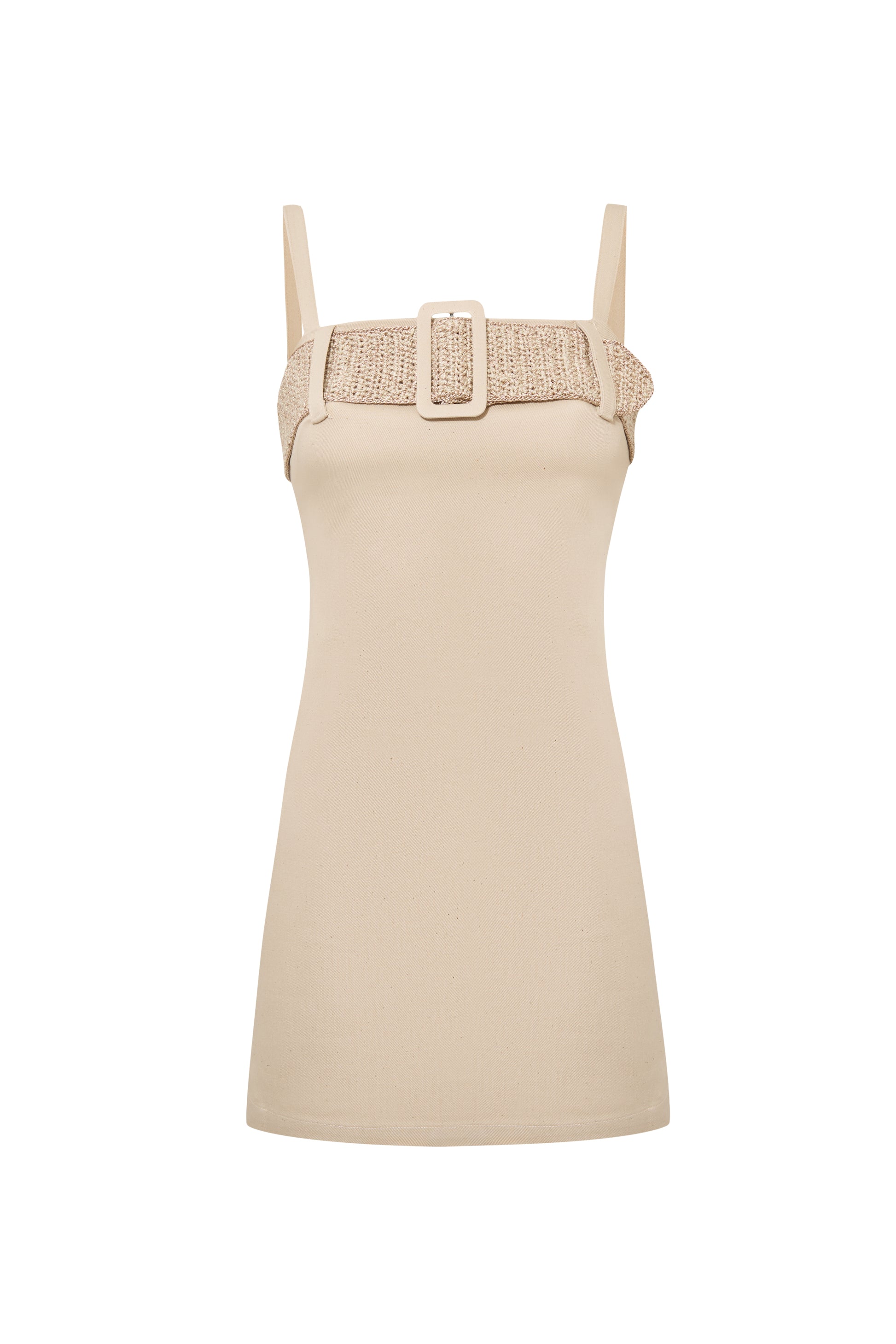 Alba Strap Denim Mini Dress