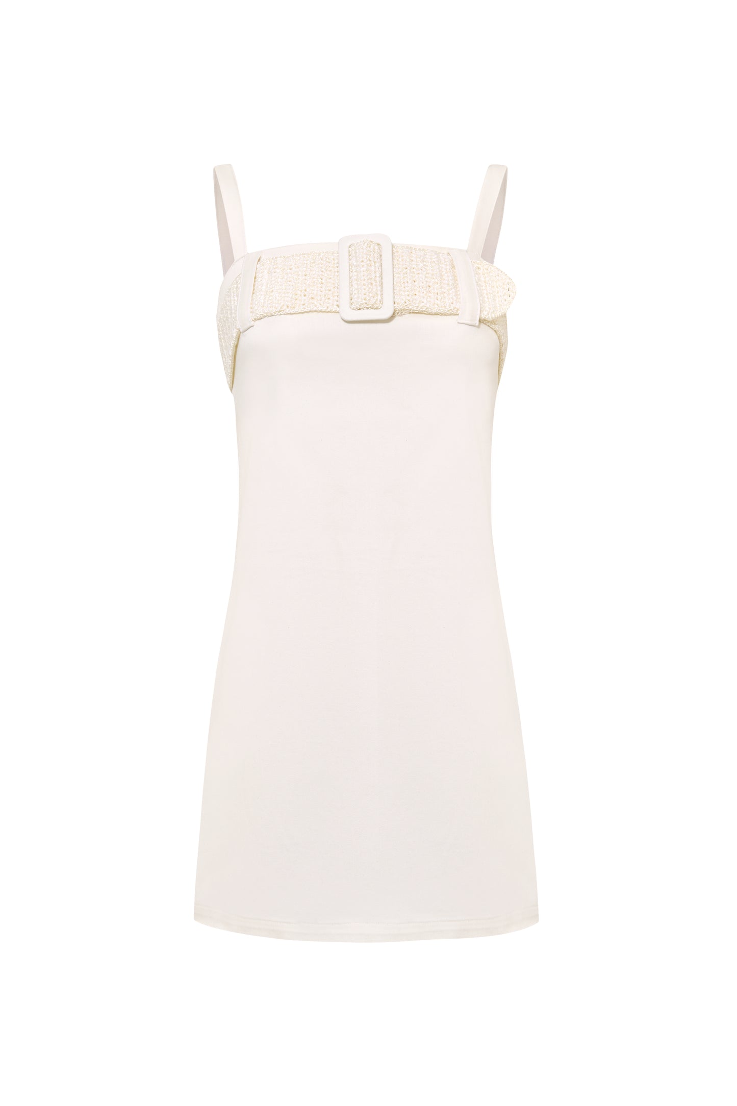 Alba Strap Denim Mini Dress