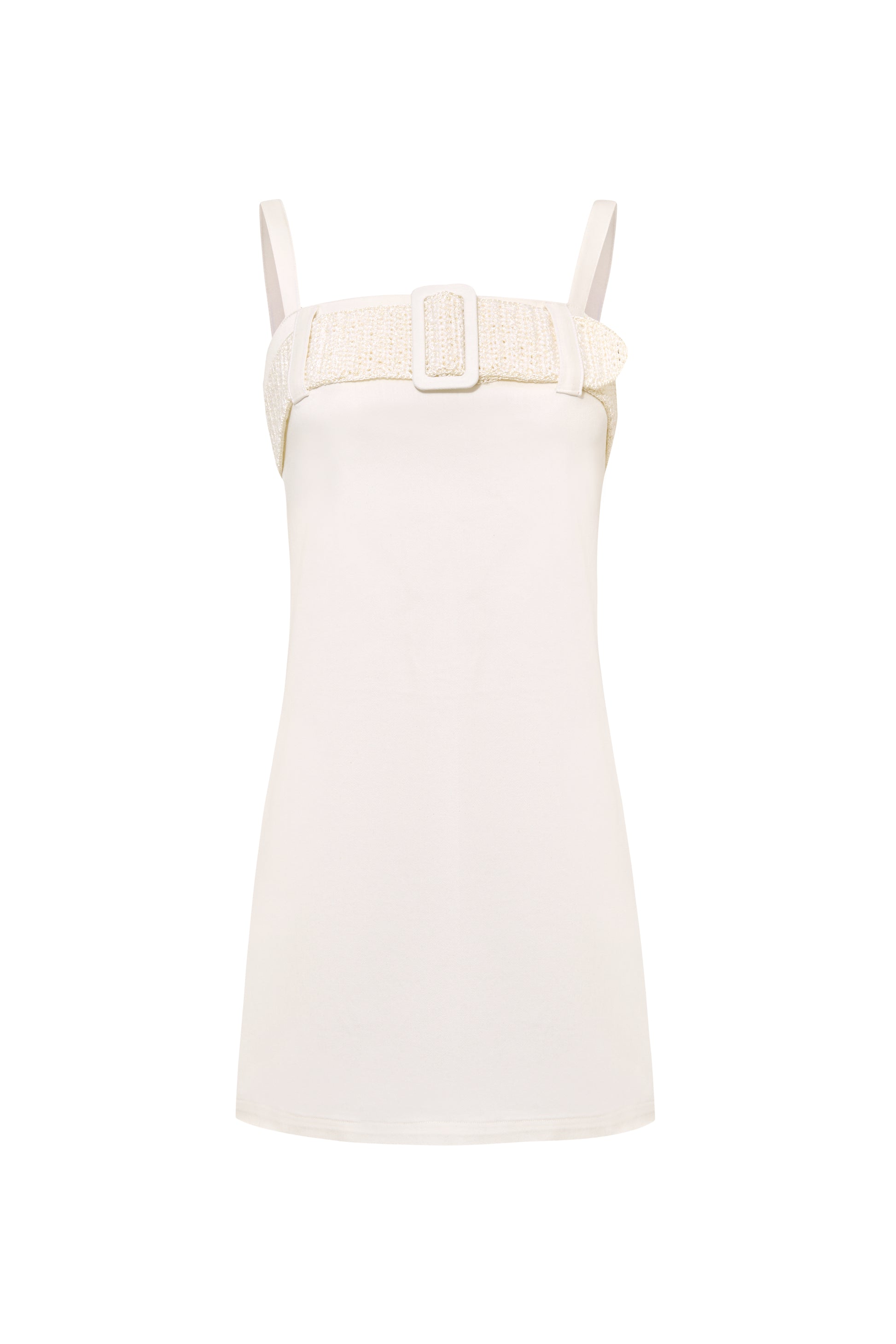 Alba Strap Denim Mini Dress