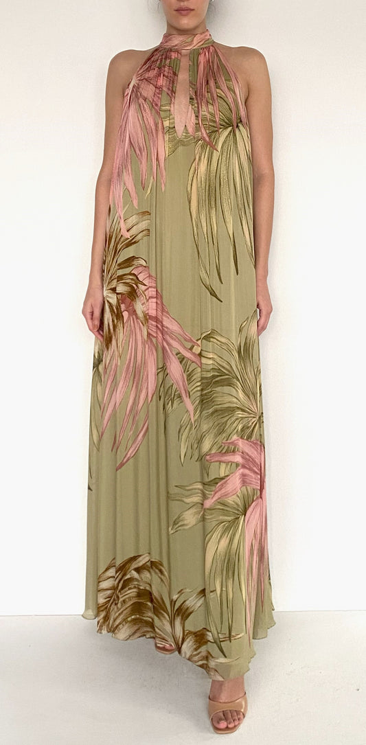 FLARED MAXI DRESS