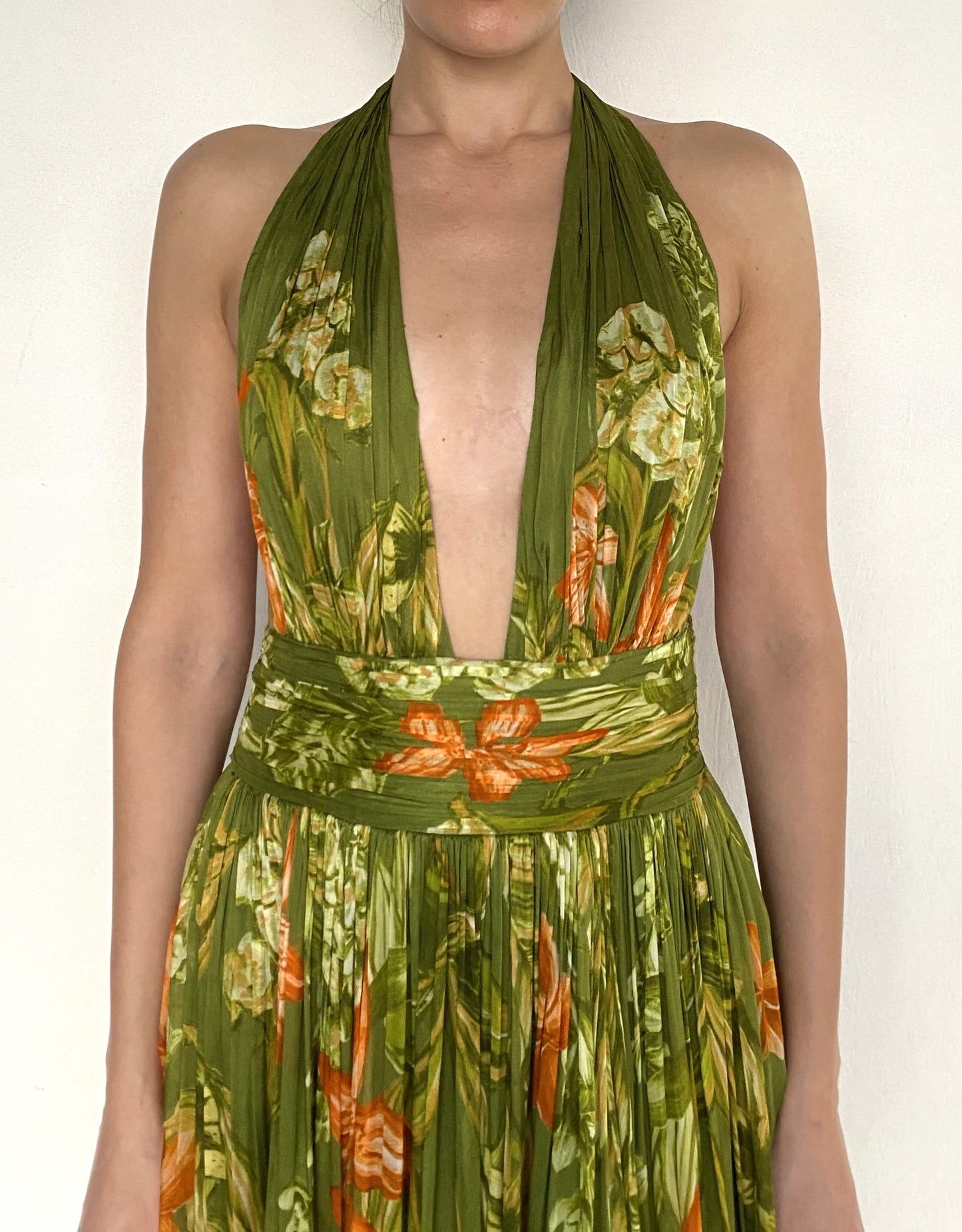 BACK TIES MAXI DRESS