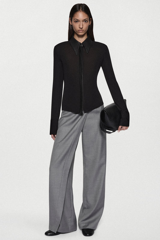 Jersey Leather LS Shirt
