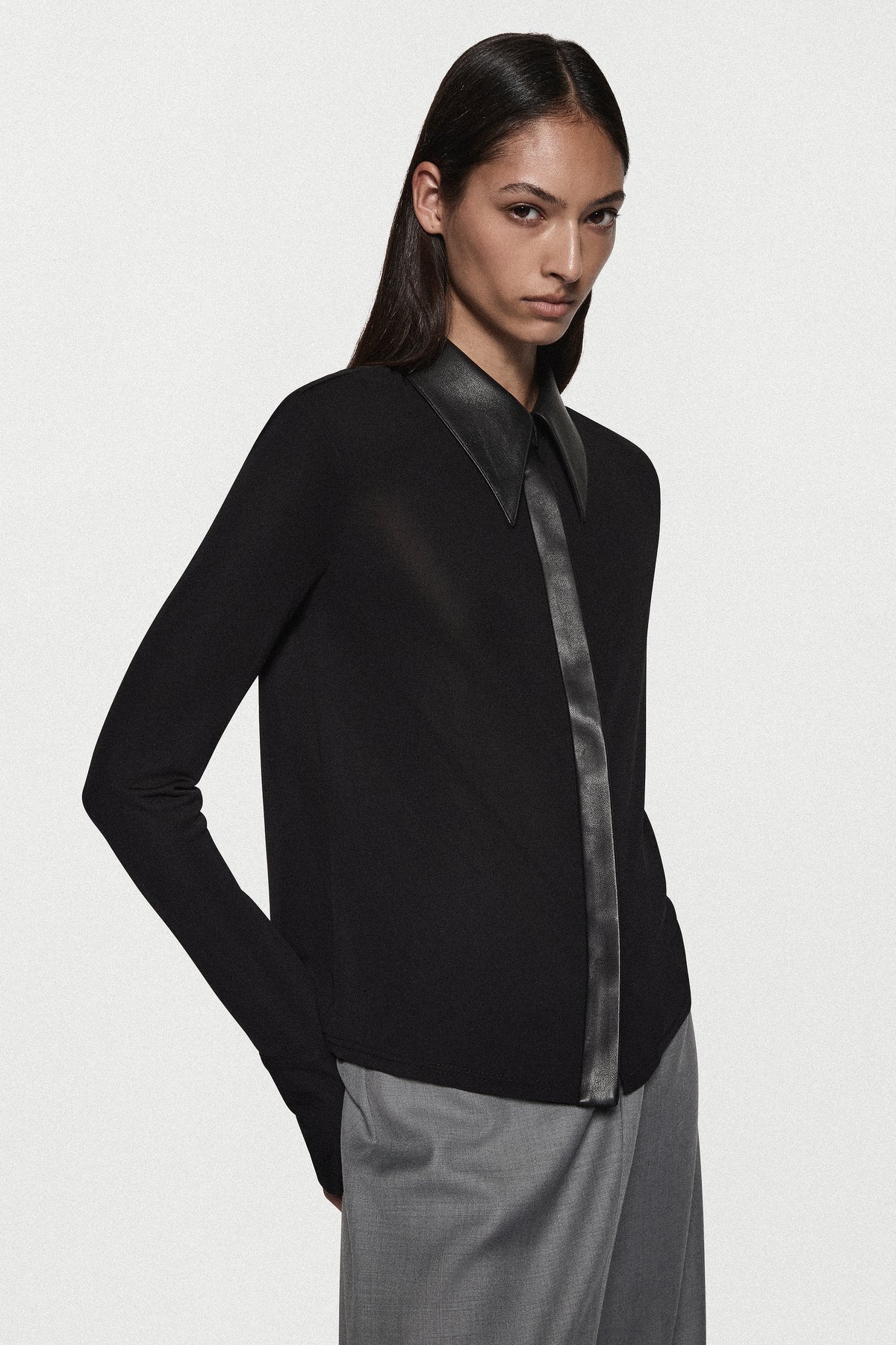 Jersey Leather LS Shirt