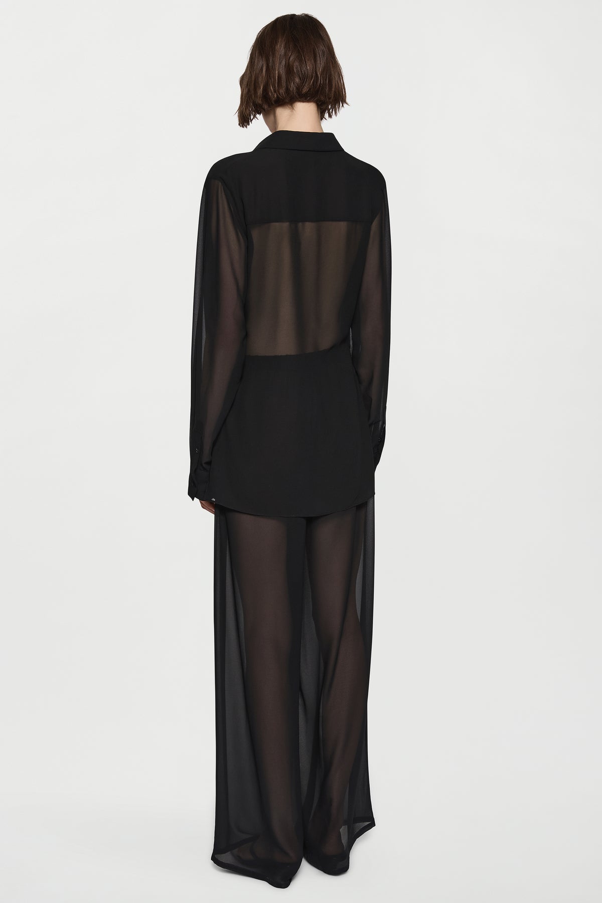 Drape front shirt