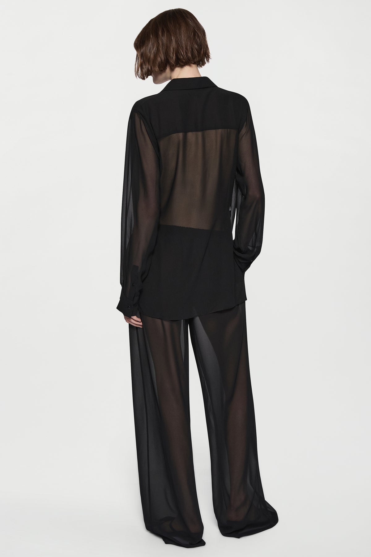 Drape front shirt