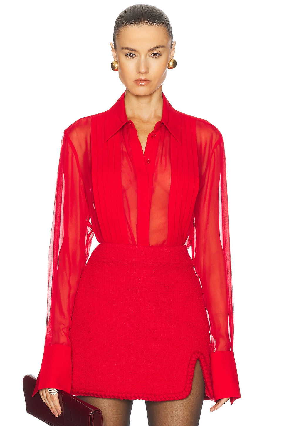 Meghan Panelled Silk Blouse