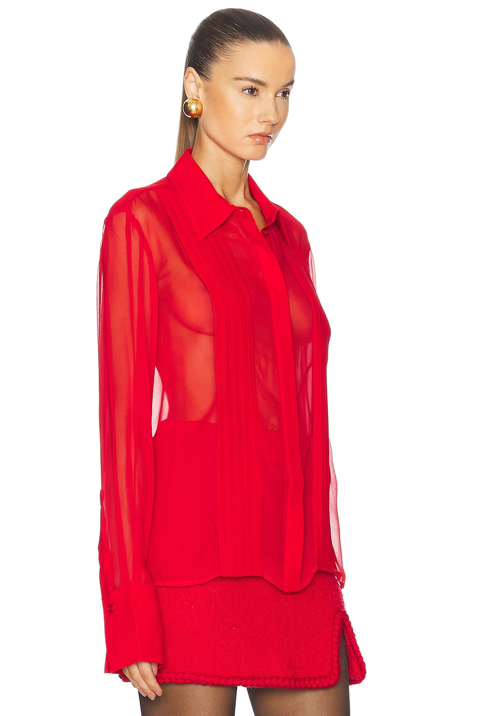 Meghan Panelled Silk Blouse