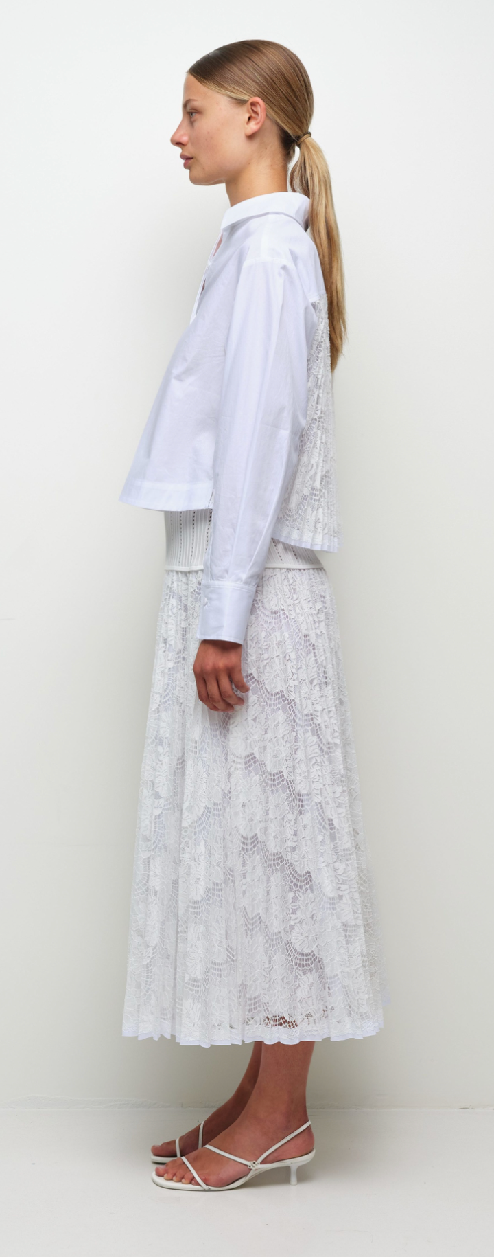 KACEY COTTON LACE SHIRT SIMKHAI