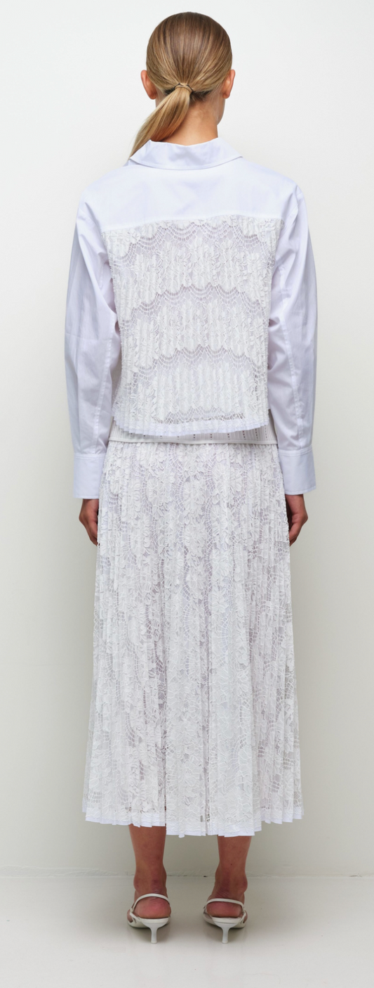 KACEY COTTON LACE SHIRT SIMKHAI