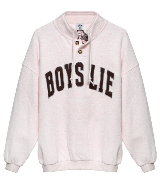 Smoke and Mirrors Henley Crewneck-Boys Lie