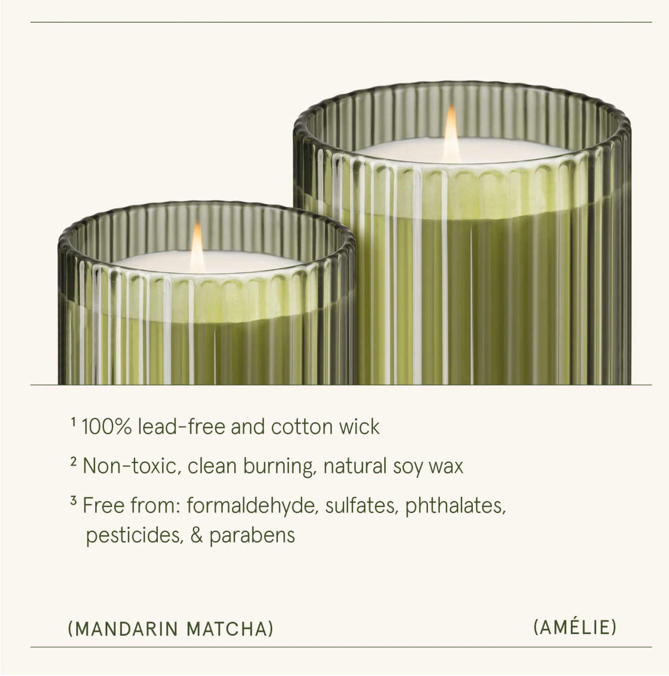 La Jolie Muse - Amélie – Mandarin Matcha Candle 7oz
