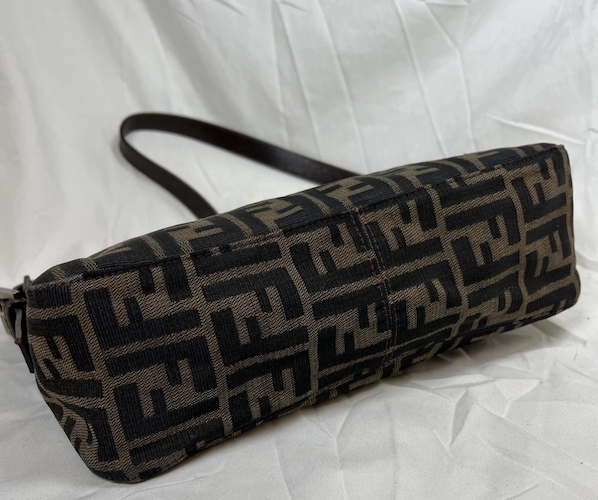 Fendi Zucchino Mama Baguette Shoulder Bag
