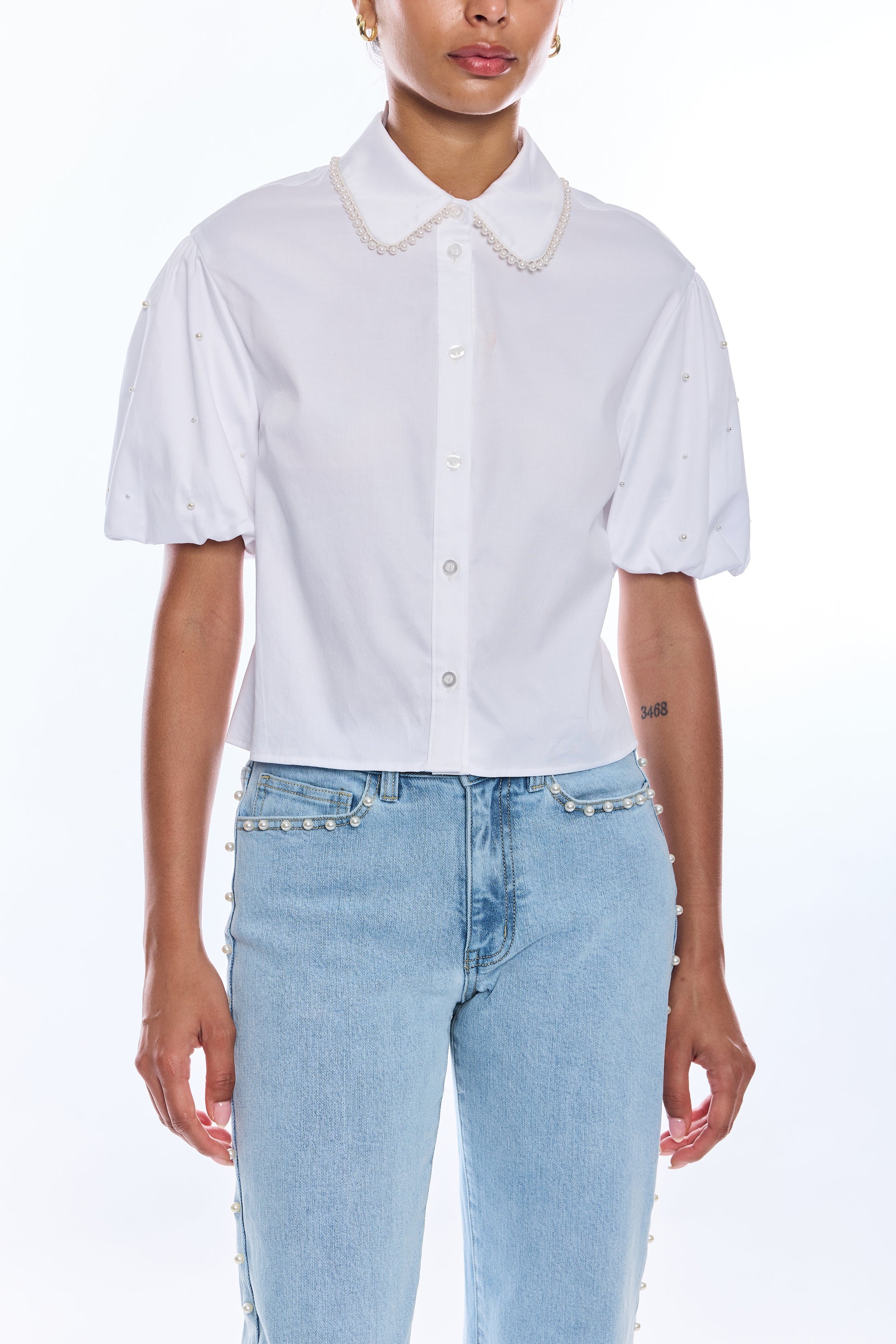 SOO PEARL POPLIN SHIRT