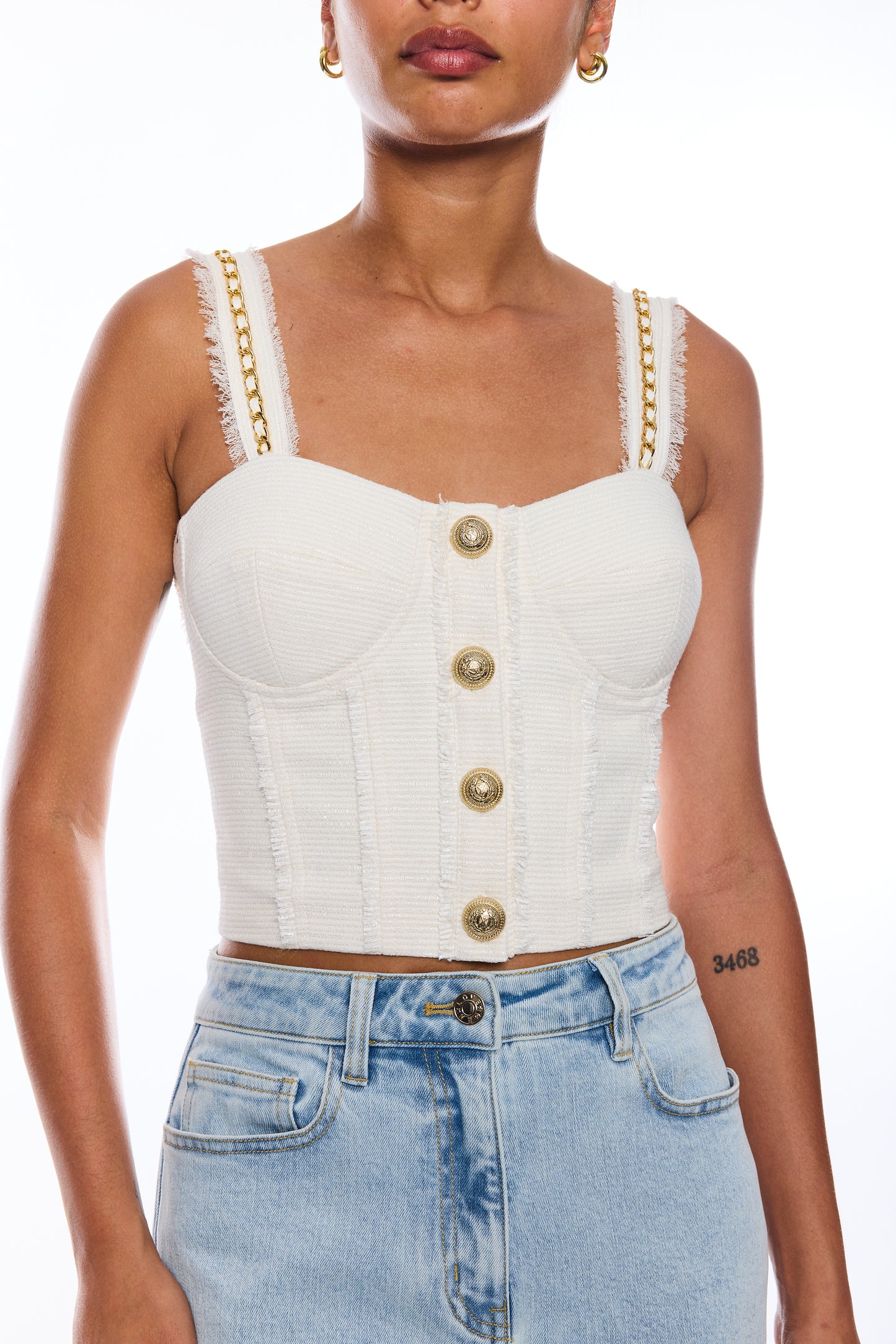 TIFFANY TWEED BUSTIER