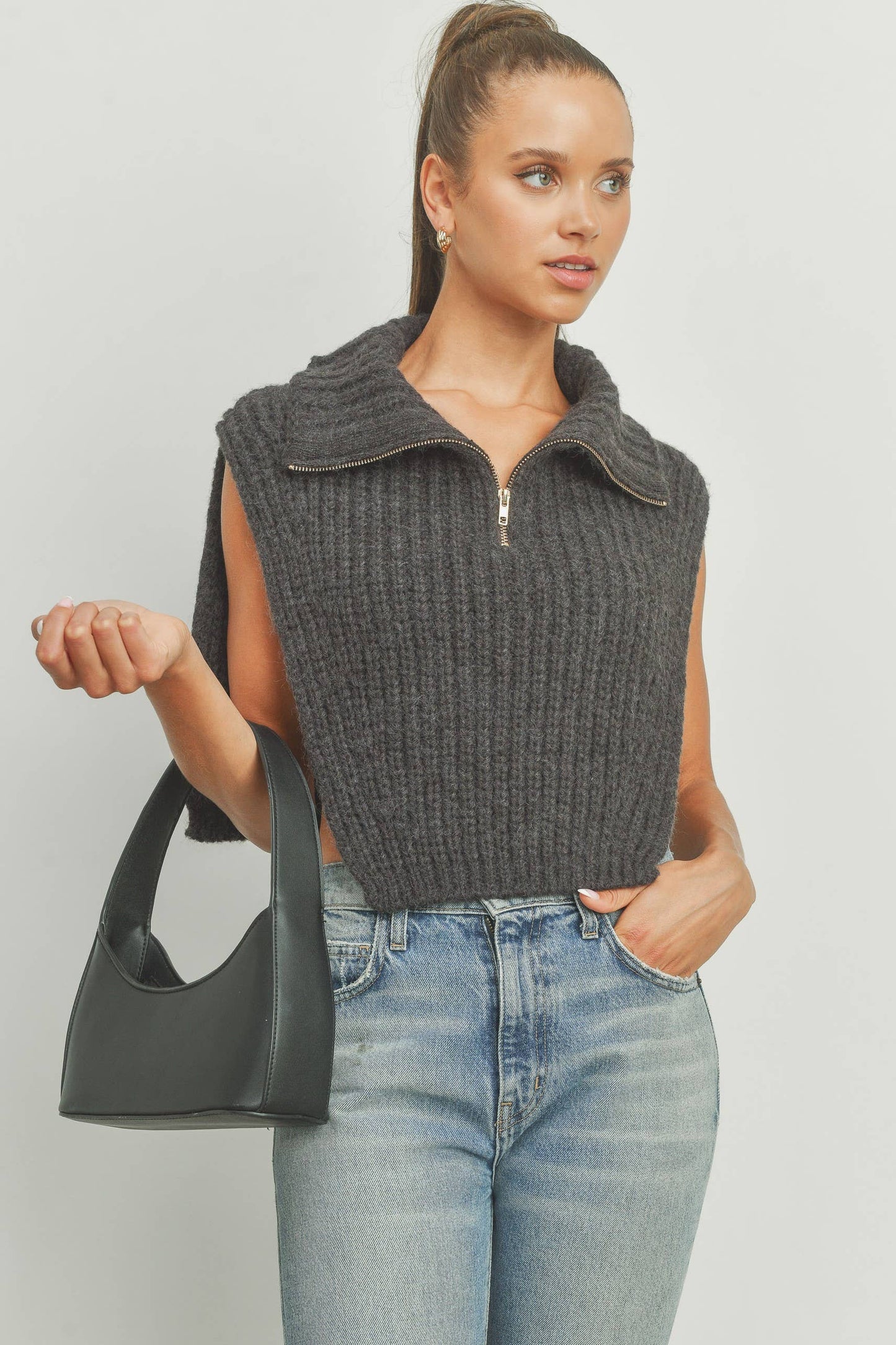 Turtleneck Sweater Vest