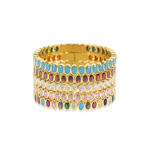 Chakarr Jewelry - CORE | JEWELED TENNIS BANGLE