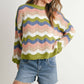 BUTTERMELON - Color Block Sweater  - BMW7639