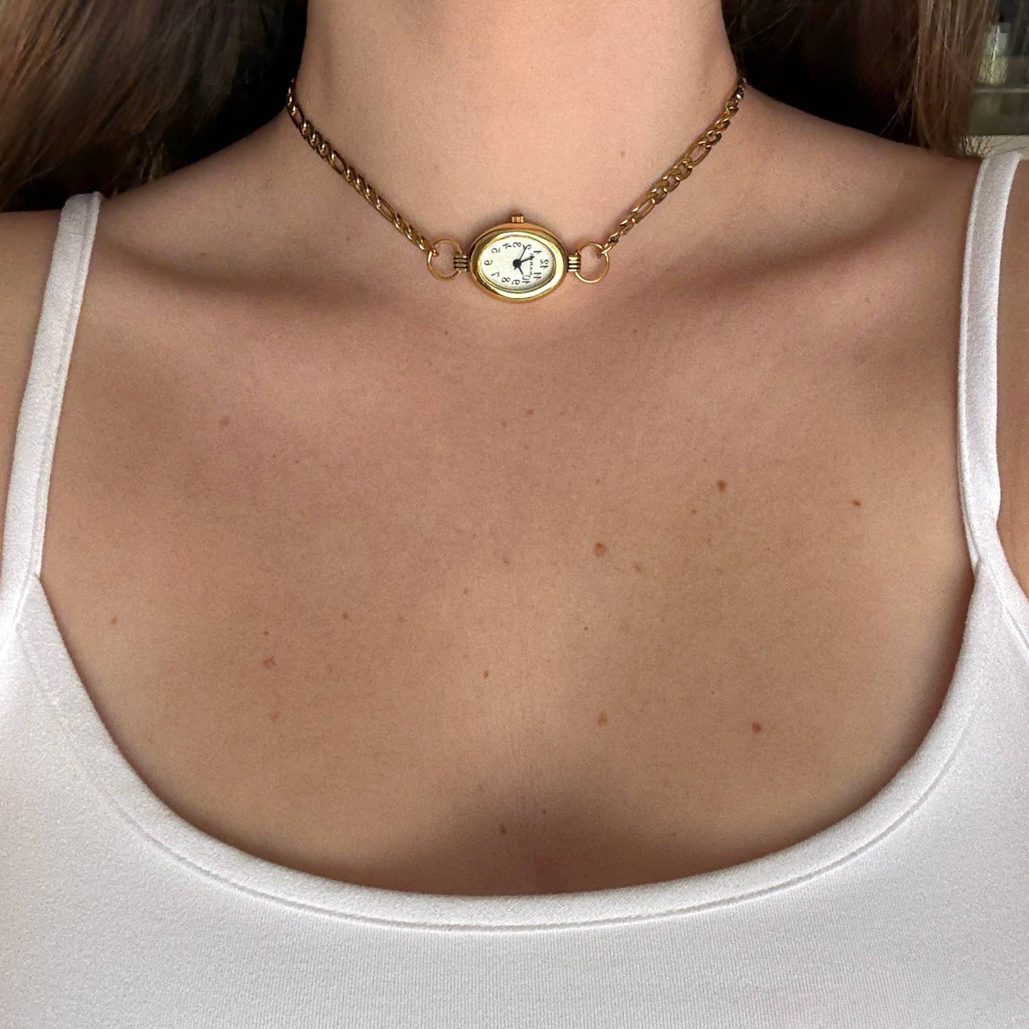 Chelsea Rose - Vintage Watch Choker Necklace