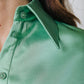 Mette Satin Shirt Dress