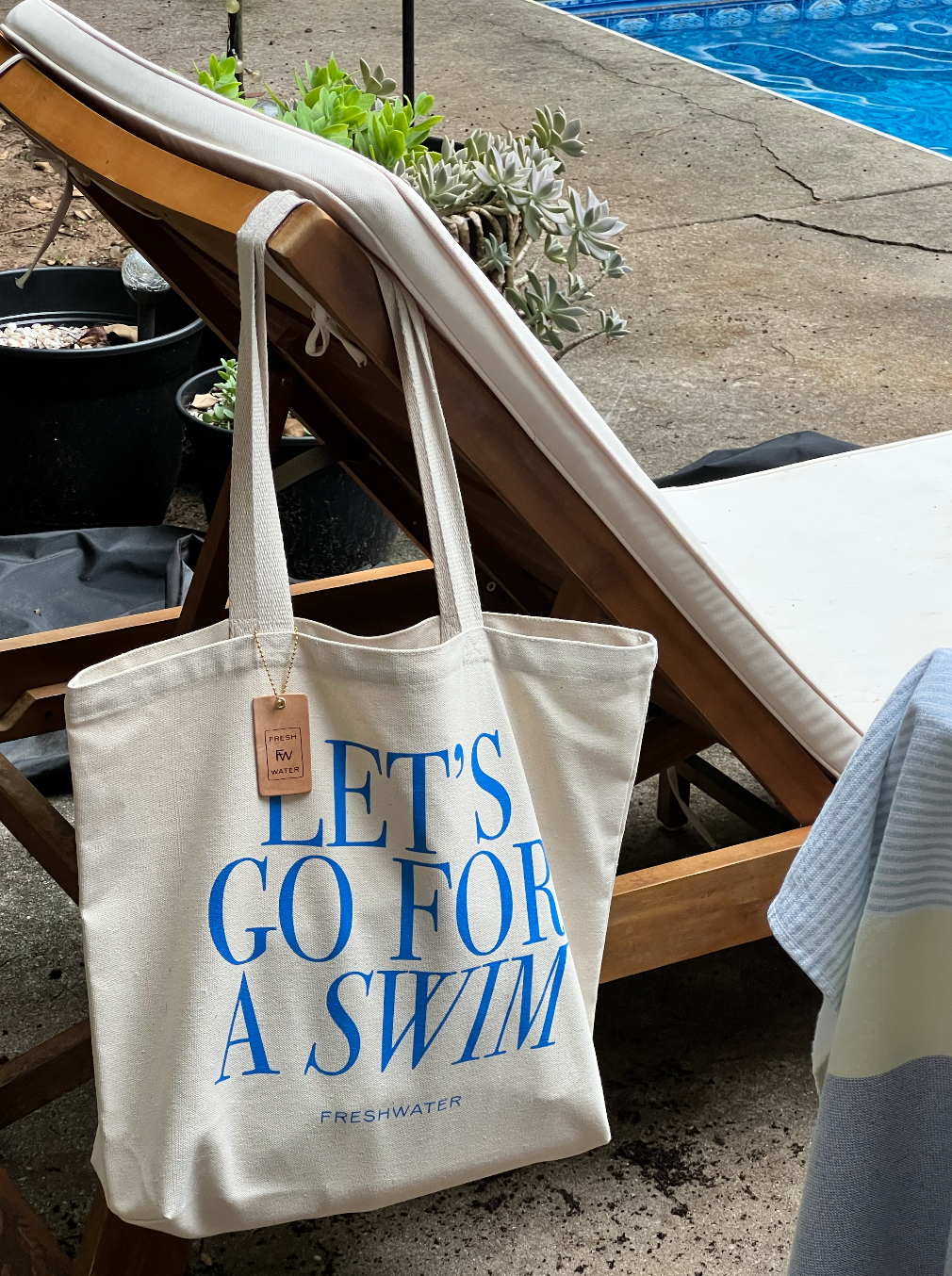Freshwater Curated Goods - Let's Go For A Swim Tote