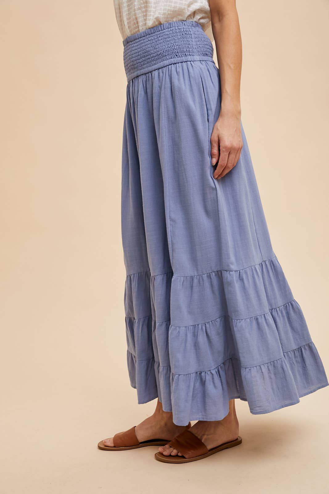 In Loom - SMOCKED RUFFLED SKIRT