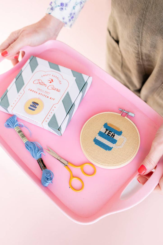Cotton Clara Craft Kits & Supplies - Tea Cross Stitch Kit