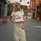 Vintage Canvas - My Own Muse Vintage Wash Cropped Graphic Tee