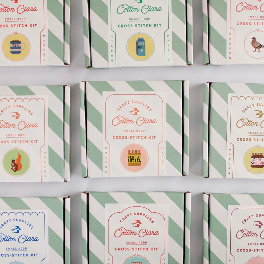 Cotton Clara Craft Kits & Supplies - Tea Cross Stitch Kit