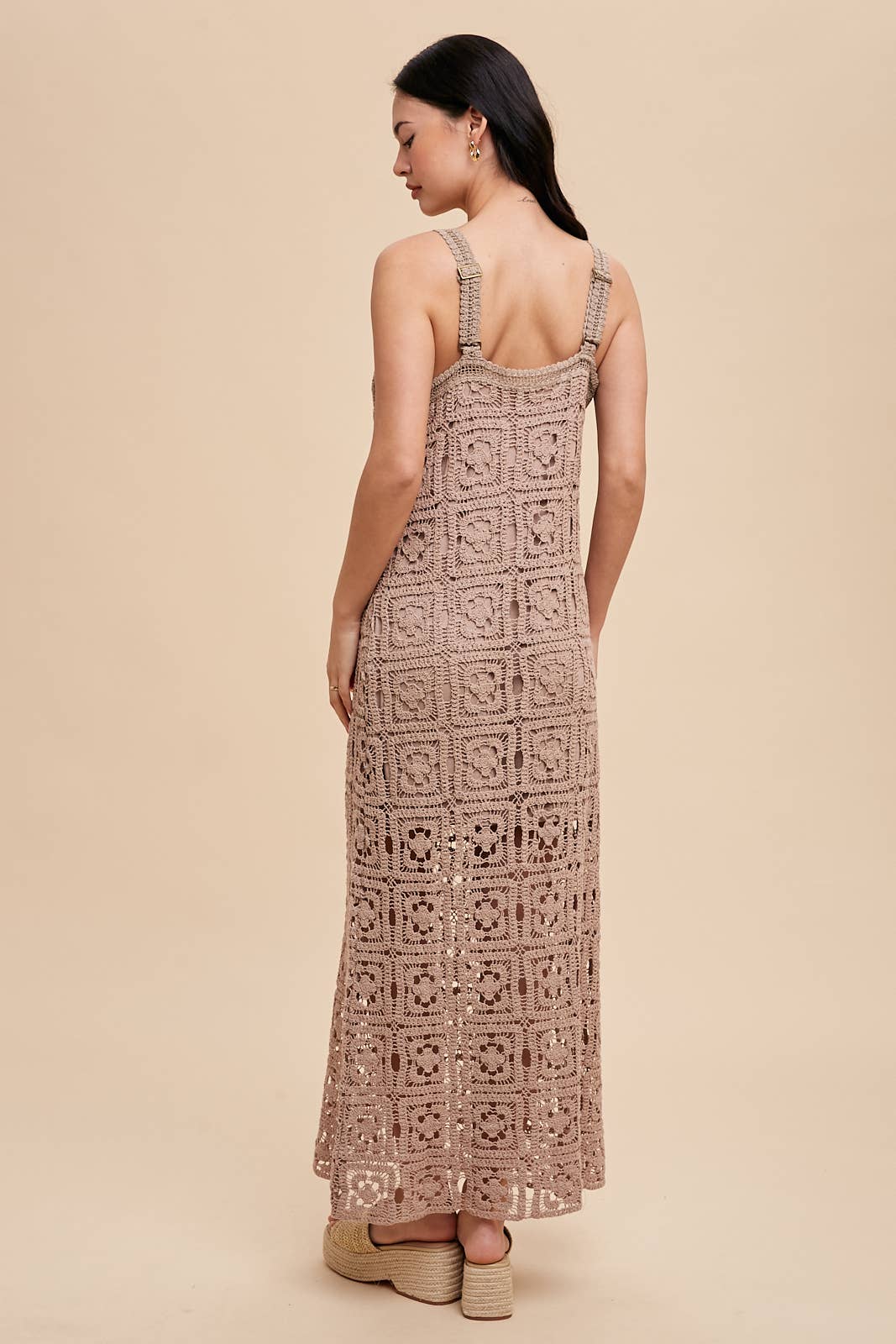 COTTON CROCHET MAXI TANK DRESS