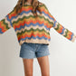 BUTTERMELON - Color Block Sweater  - BMW7639