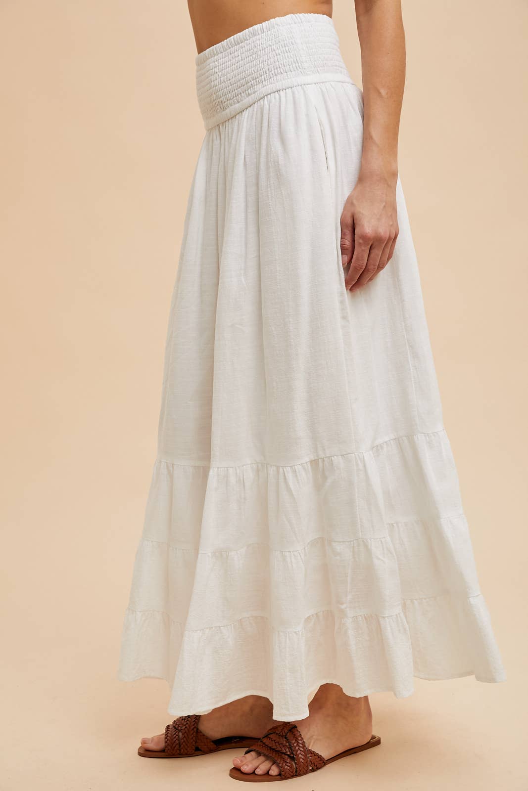 In Loom - SMOCKED RUFFLED SKIRT
