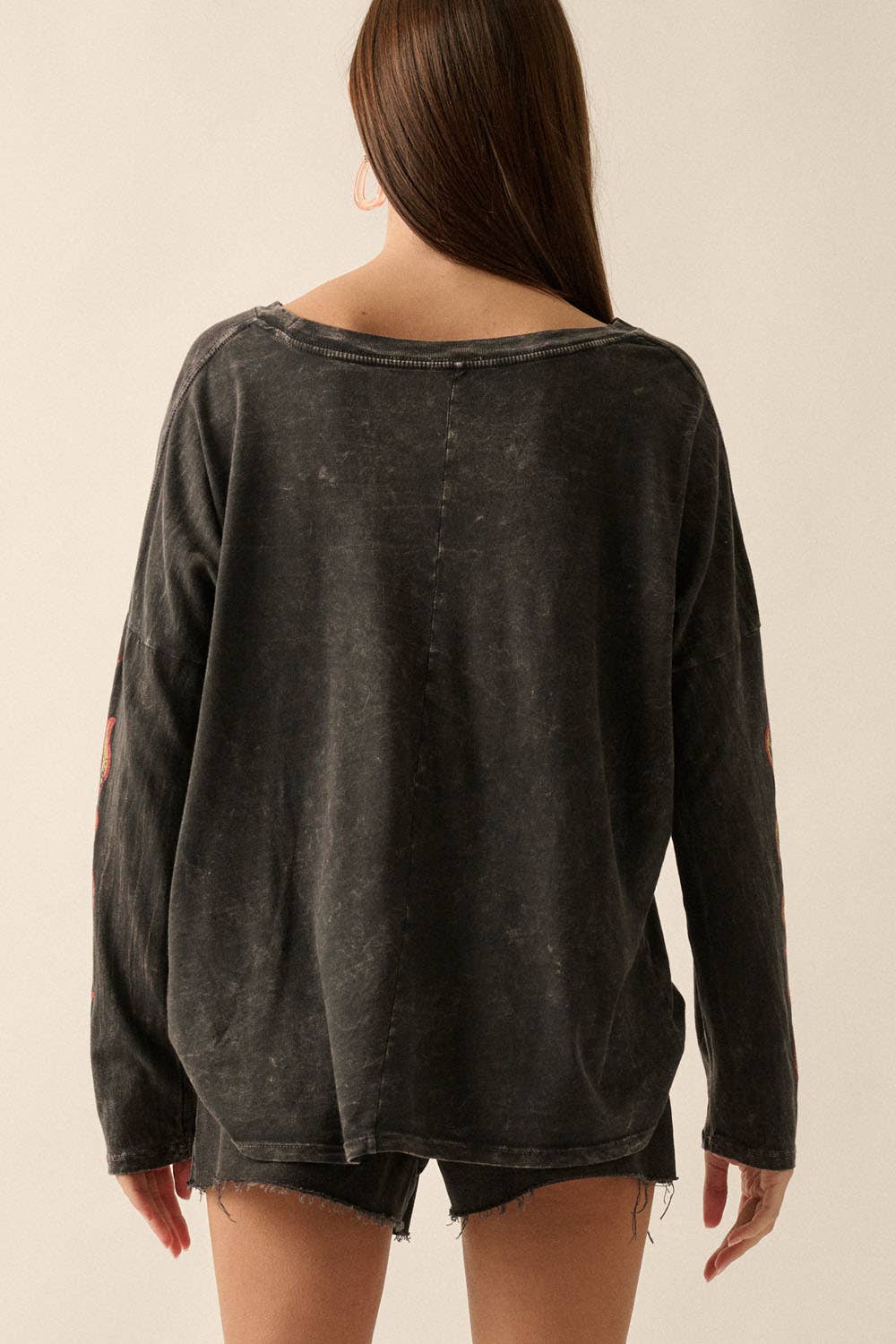 Vintage Canvas - But She's Hot Flames Mineral Wash Graphic Tee