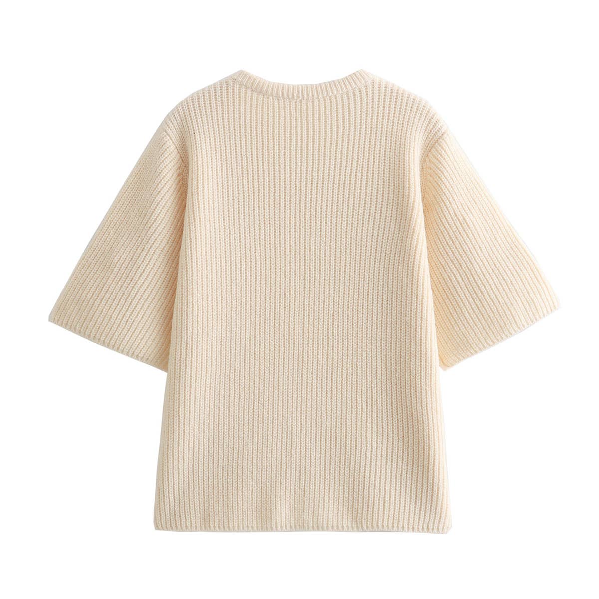 Cherry-Embellished Cropped Knitted Sweater Cardigan