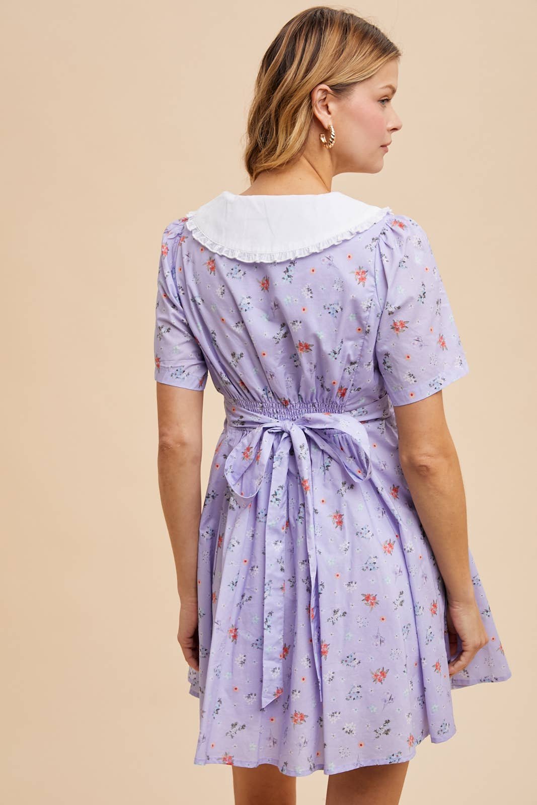 In Loom - PETER PAN COLLAR FLORAL MINI