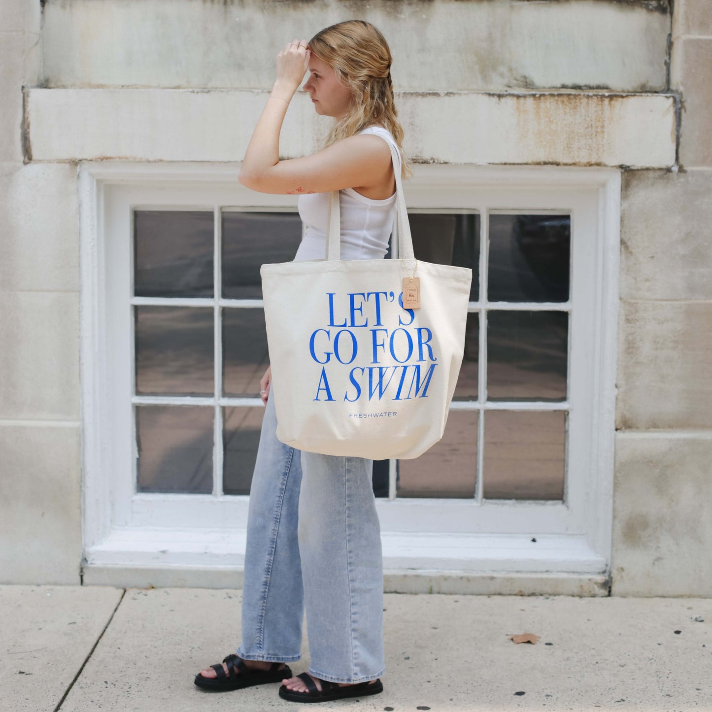 Freshwater Curated Goods - Let's Go For A Swim Tote